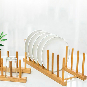 Wooden Bamboo Vinyl Record Storage Holder Display Stand Dish Plate Bowl Cup Book Pot Lid Cutting Board Drying Rack