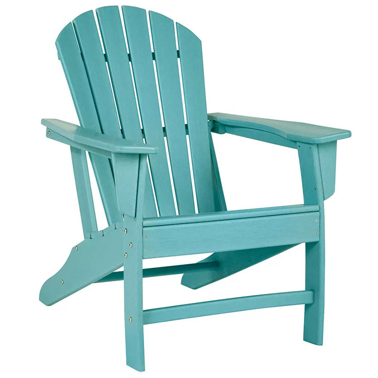 Wood Weather Adirondack Beach Chair Set of 2 with Folding Side Table, Salmon