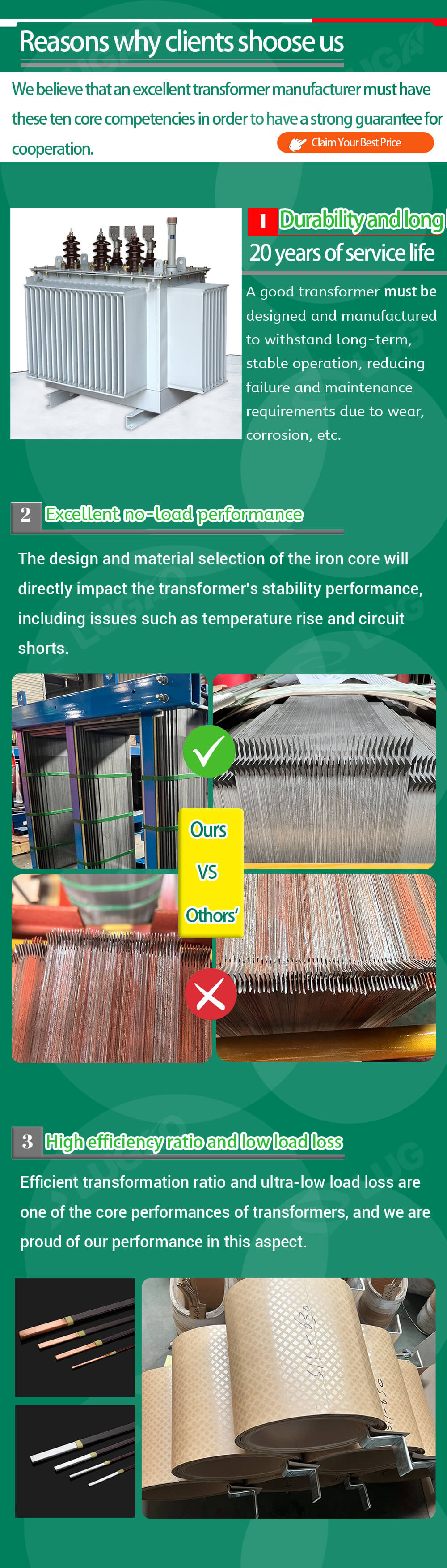 Electrical Three Phase Pad Mounted Transformer 2MVA Price 2500 KVA Oil Immersed Power Transformer