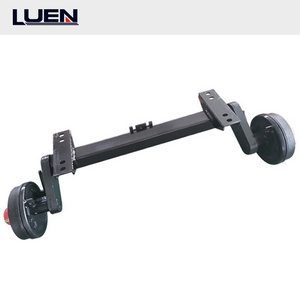 LUEN 750kg Rubber Torsion Axle with Electric mechanical or hydraulic drum brake