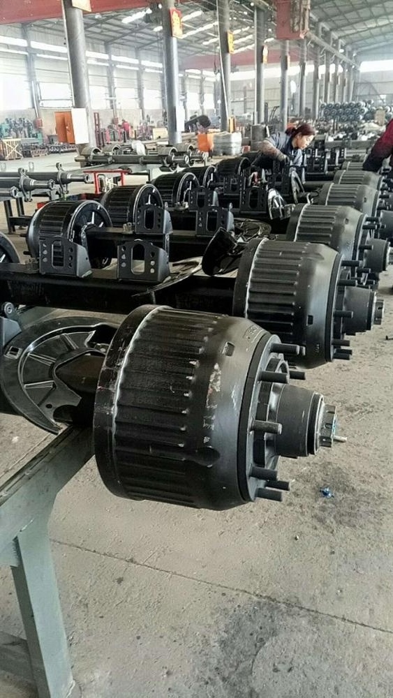 LUEN Fast dispatch axle bpw wheel hub semi trailer axles used for bogie  trailer suspersion