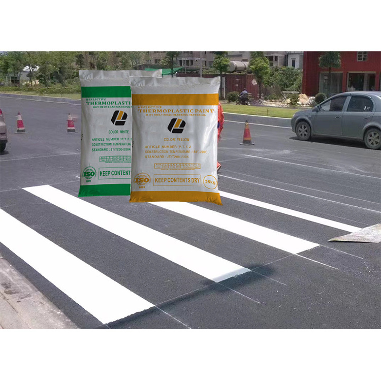 Thermoplastic Road Line Spray Paint Hot Melt Marking Paint Road Reflective Paint Road White Yellow Floor Painting