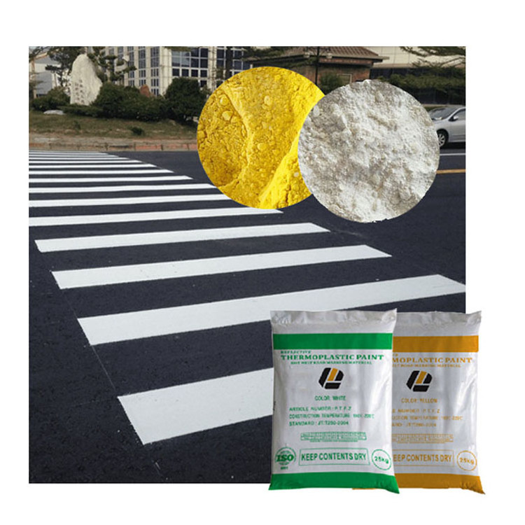 Reflective Yellow White Powder Coating Thermoplastic Hot Melt Road Marking Paint