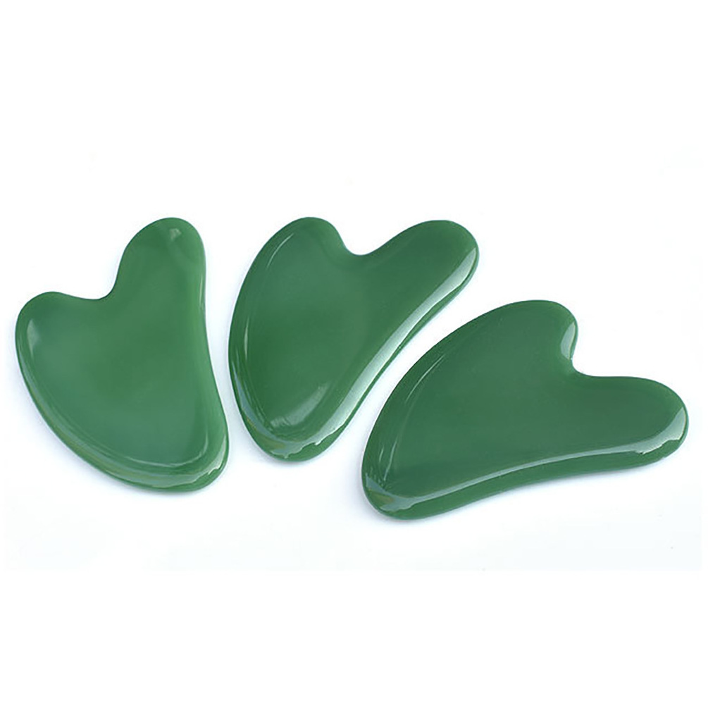 Luma Wholesale Best Green Aventurine Real Jade Gua Sha Face Roller Massage Gau Sha Stone Face Roller Massager