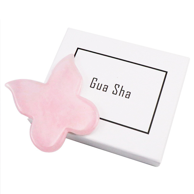 Guasha White Jade Stone Scraping Spoon Shape Board Facial Massage Gua Sha Tool different shape board