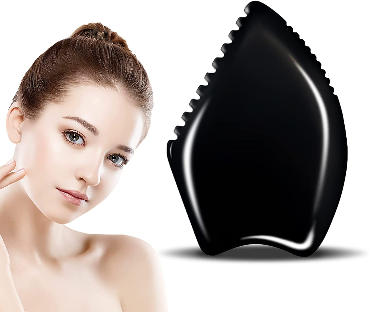 Luma Natural Bian Stone Facial Guasha Scraping Tools Gua Sha Face Massage Tools