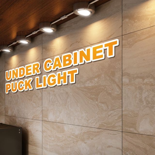 Modern decoration plug-in hardwired kitchen closet under the counter cabinet led puck lighting fixture