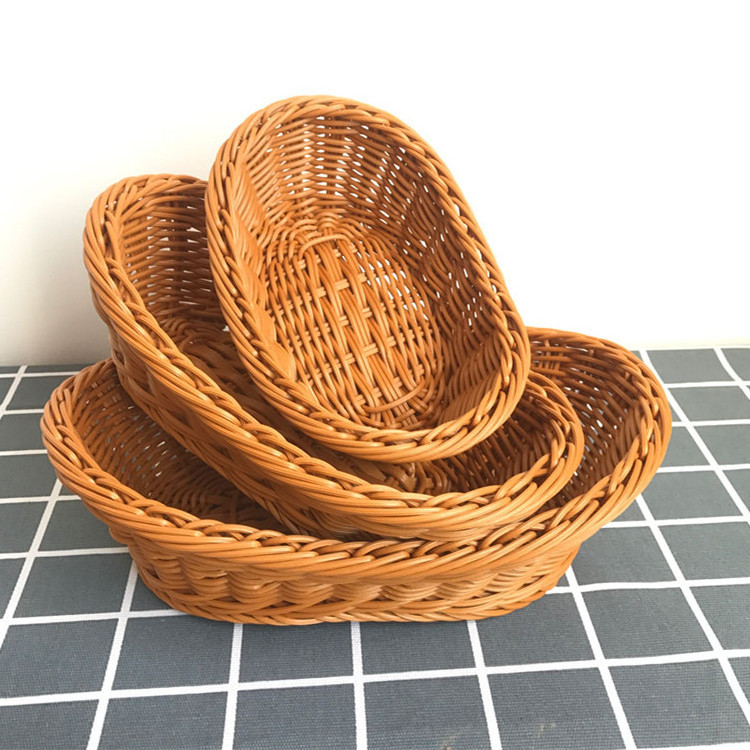 Wholesale Good Price Living Room natural rattan small medium large size woven storage baskets bamboo storage boxes