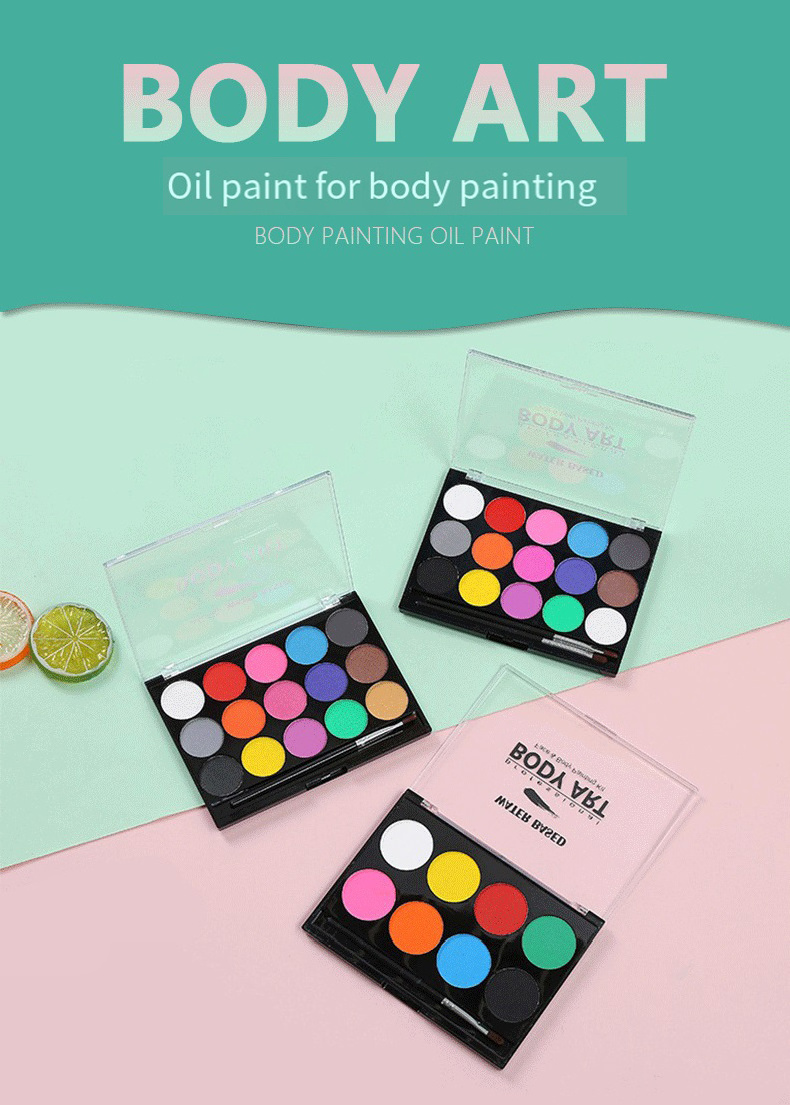 3 Days Delivery 8/15 Colors Football Game Fans Support Quick-Drying Water-Soluble Body Painting Oil Paint