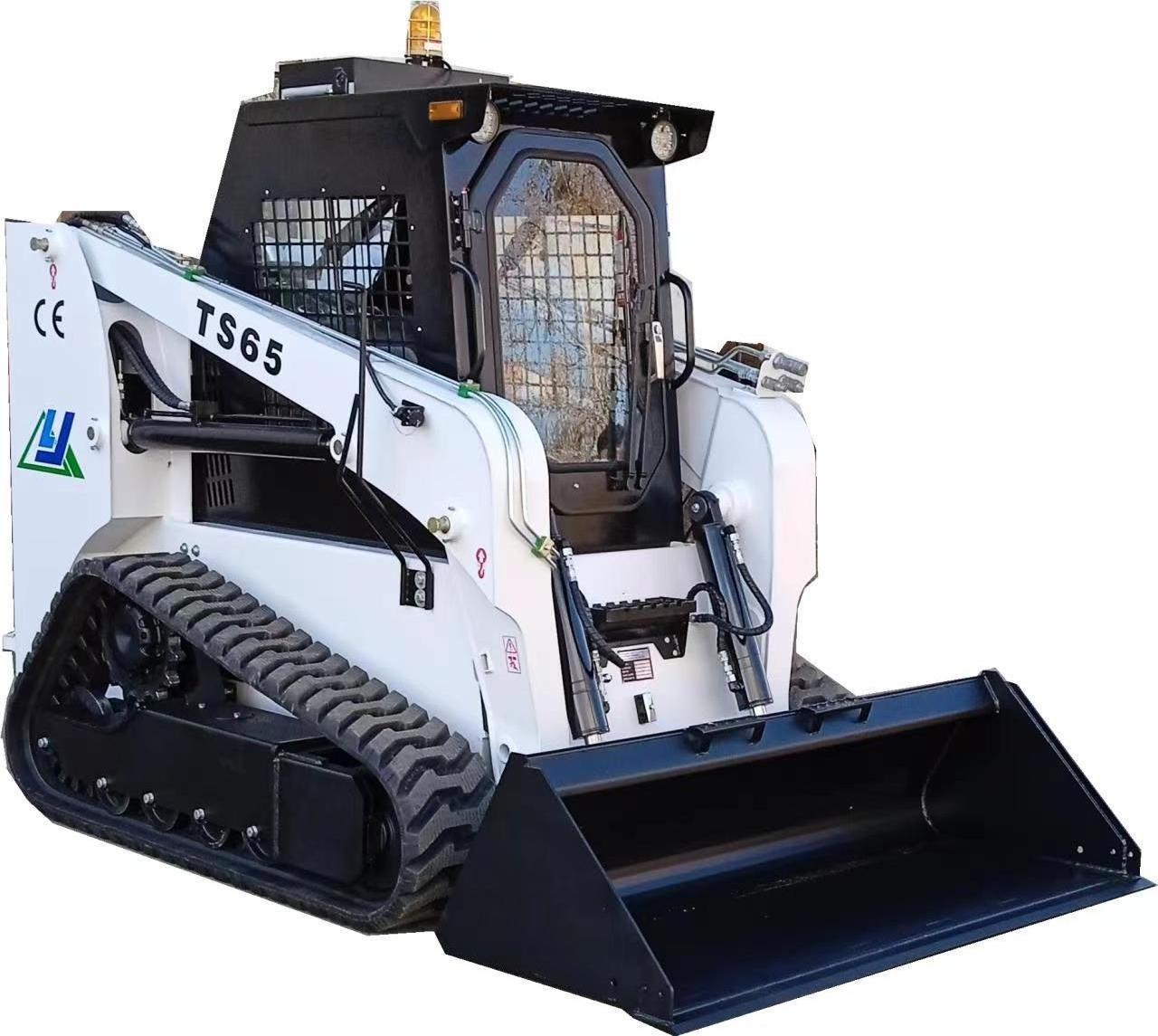 Track Skid Steer Loader Optional Attachment Crawler Wheel Skid Steer Loader With Mulcher Rock Saw Sweeper Snow Blower Auger