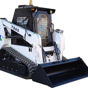 Track Skid Steer Loader Optional Attachment Crawler Wheel Skid Steer Loader With Mulcher Rock Saw Sweeper Snow Blower Auger