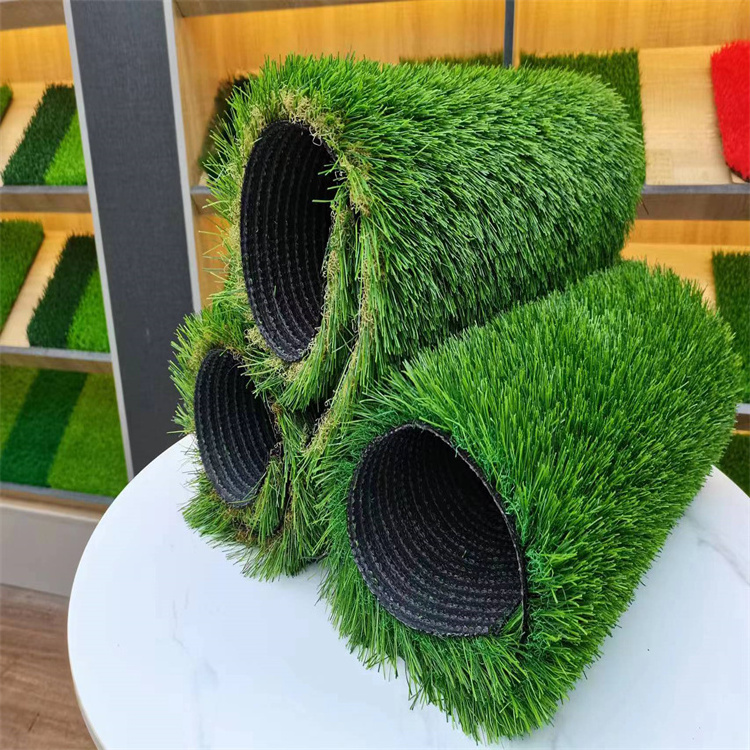 25mm beautiful artificial grass roll out Weather Fastness Sweeper Power Brush best synthetic grass Lawn