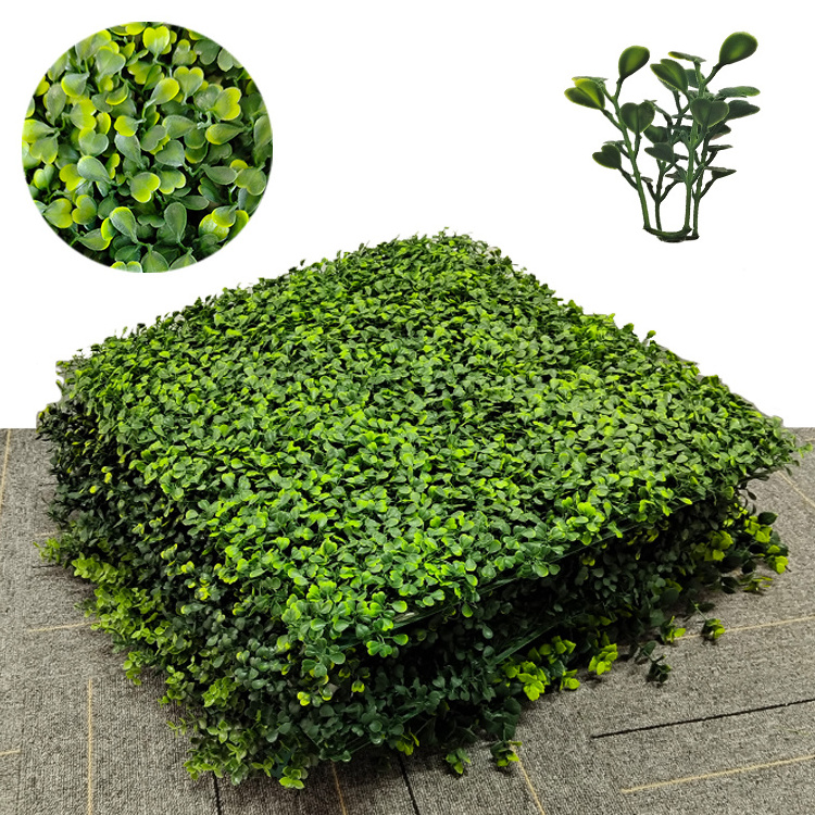 Grama Artificial Para Pared Garden Backyard Artificial Grass Panel Fake Plant Green Wall Decor Boxwood Hedge Panels 20x20