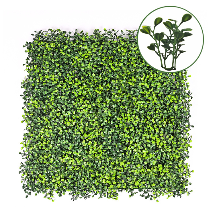 Grama Artificial Para Pared Green Fake Boxwood Hedge Plant Panel Artificial Grass Wall Panel Decor Privacy Greenery Backdrop