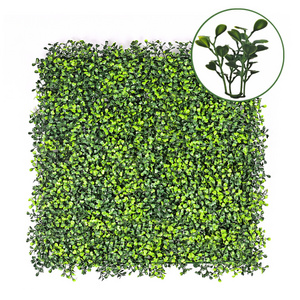 Grama Artificial Para Pared Green Fake Boxwood Hedge Plant Panel Artificial Grass Wall Panel Decor Privacy Greenery Backdrop