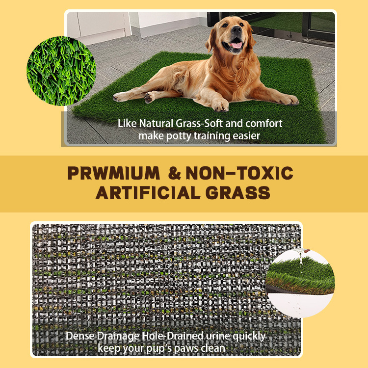 Pet Friendly Dog Toilet Artificial Grass, Professional Dog Fake Grass Mat, Potty Training Turf Rug For Dog