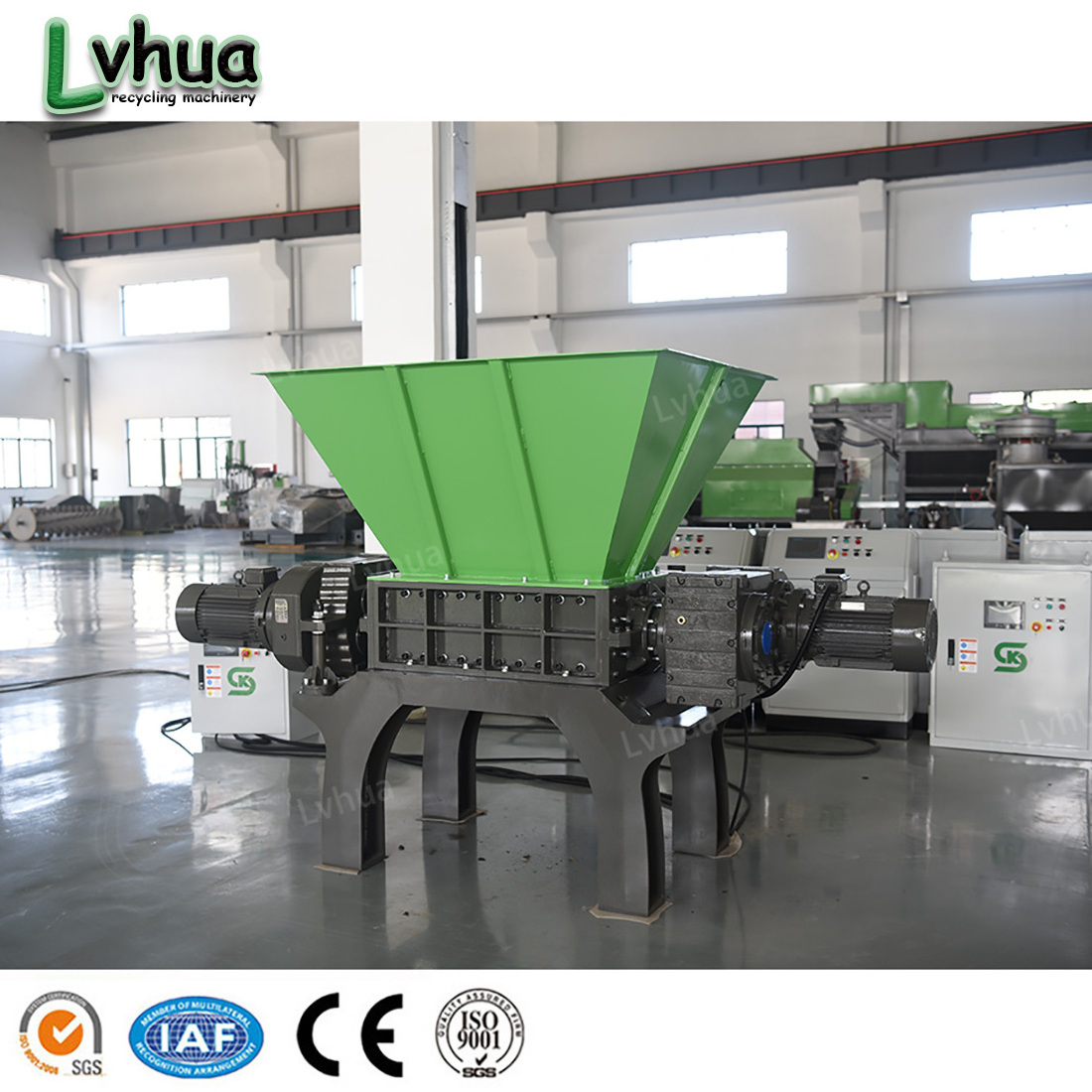 Lvhua Industrial Small Paper Plastic Shredder/Glass Garbage Shreddng Machine/Waste Beer Bottle Crushing Recycling Equipment