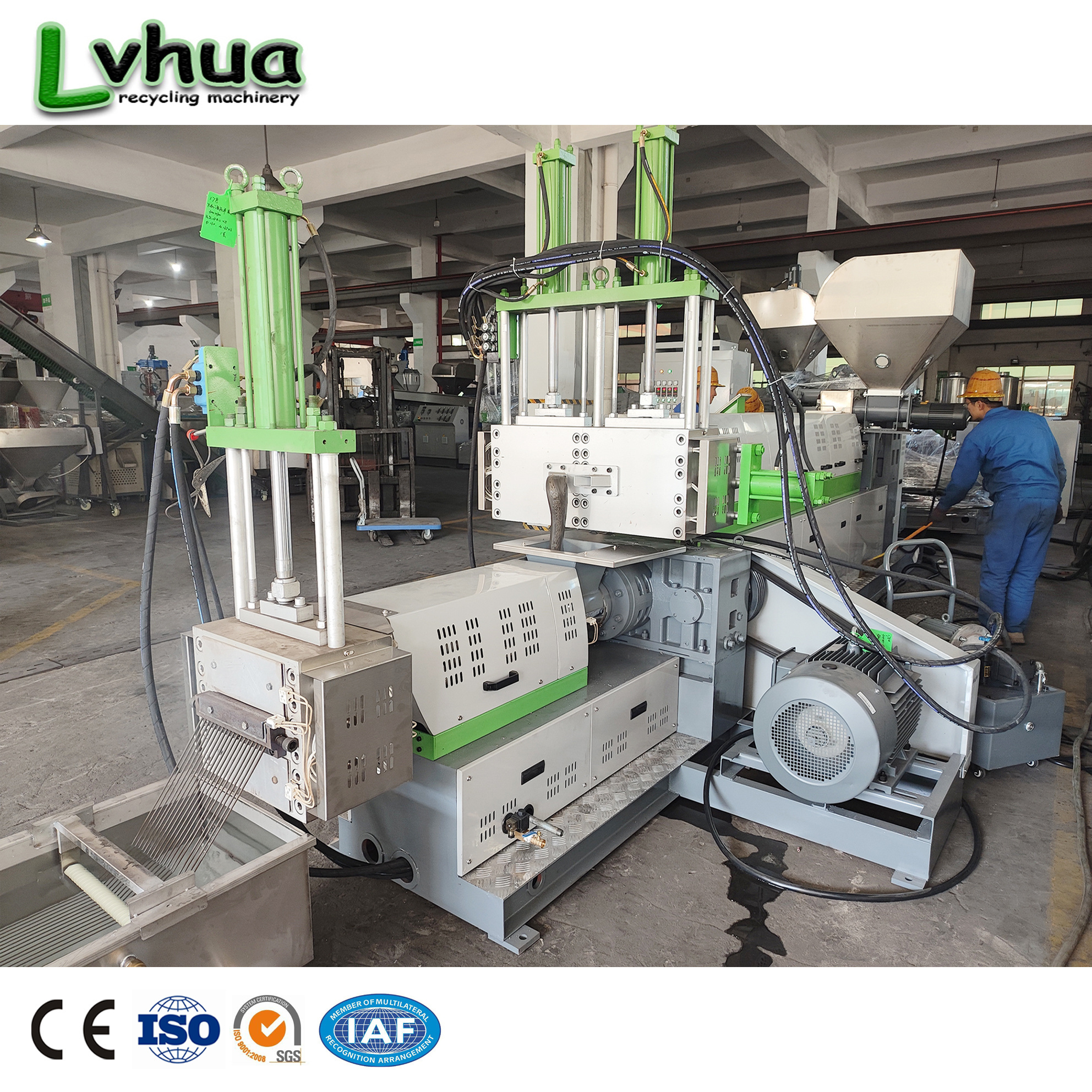 Lvhua Cheap LDPE HDPE Pellet Making Machine Granulator  Plastic Machine For Japan Plastic recycling machine