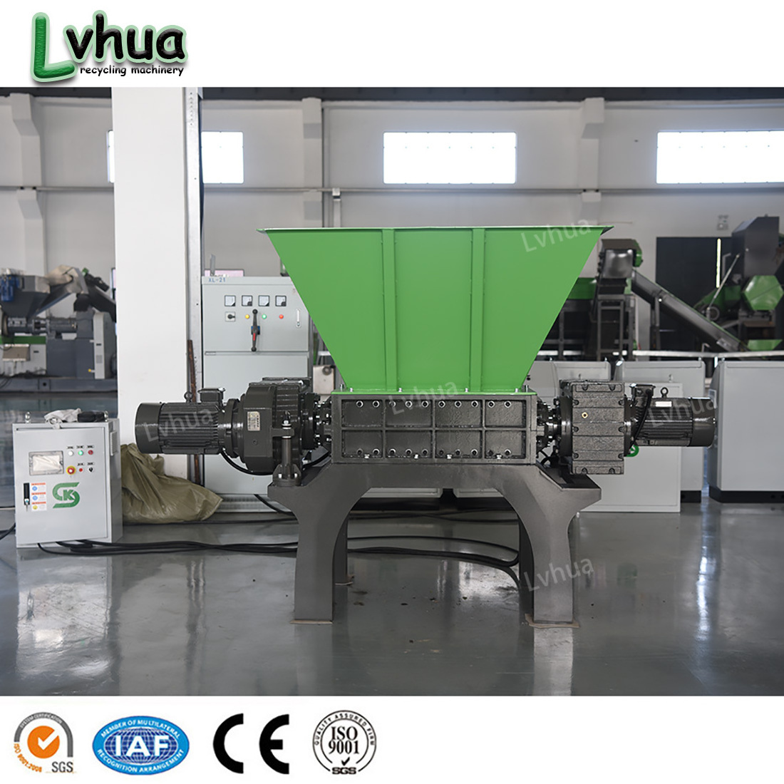 Lvhua Industrial Small Paper Plastic Shredder/Glass Garbage Shreddng Machine/Waste Beer Bottle Crushing Recycling Equipment