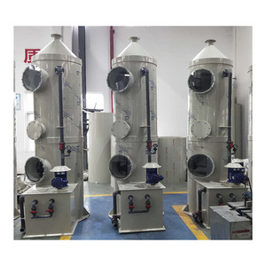 Multistage Whole Set of Waste Gas Treatment Scrubber+ Activated Carbon Filter+ FRP Centrifugal Fan