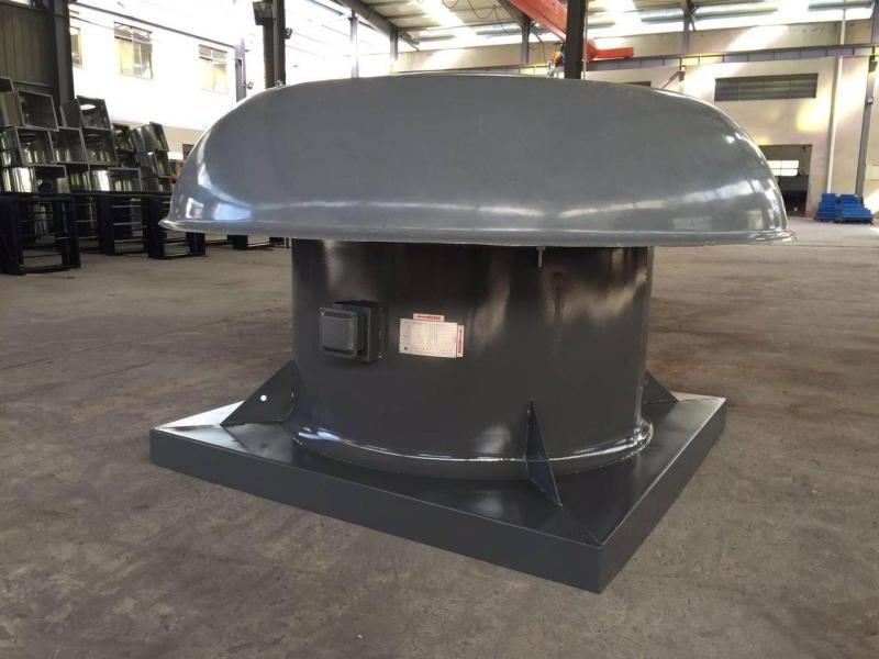 FRP Carbon Steel Chimney Smoke Exhaust Axial-flow Roof Mounted Fan