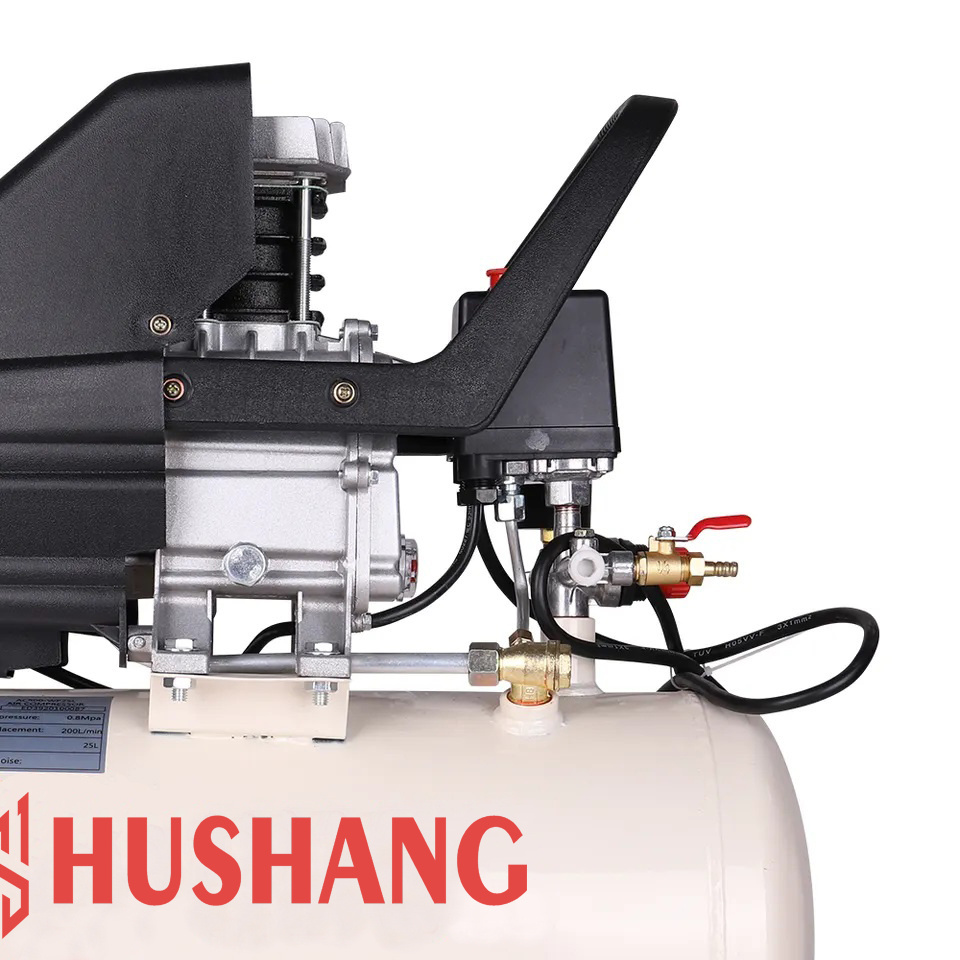 High Efficiency Electric Blowing Dust 1.5HP Direct Silent 220V 800W 25 Liters Machine Pumps Industrial Air Compressor 8 Bar