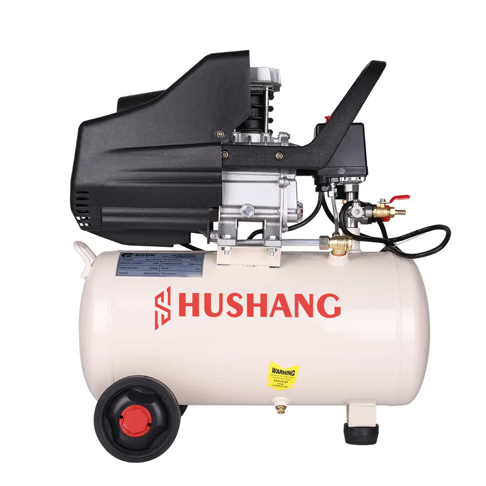 High Efficiency Electric Blowing Dust 1.5HP Direct Silent 220V 800W 25 Liters Machine Pumps Industrial Air Compressor 8 Bar