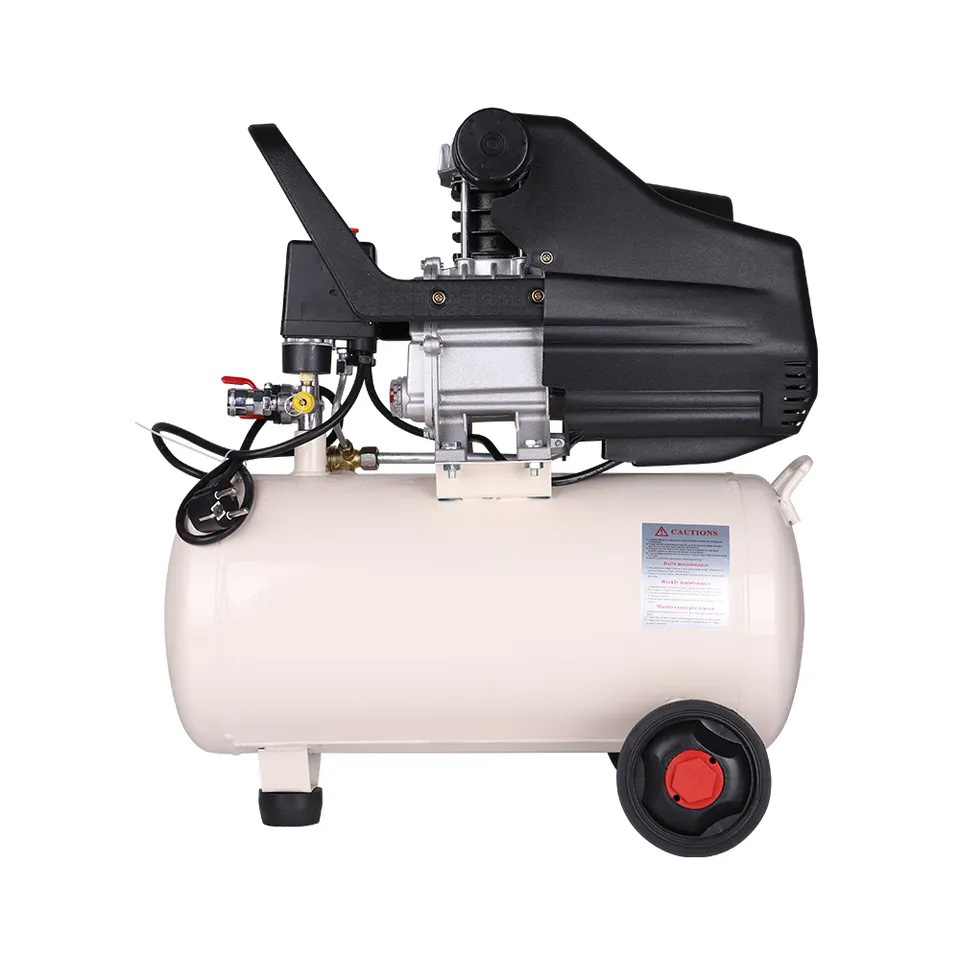 High Efficiency Electric Blowing Dust 1.5HP Direct Silent 220V 800W 25 Liters Machine Pumps Industrial Air Compressor 8 Bar