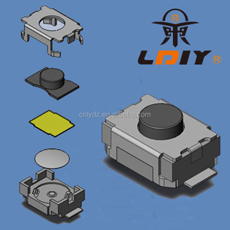 High quality 3mm*4mm push button snap-in smt tact switch low profile tactile switch mini button switch