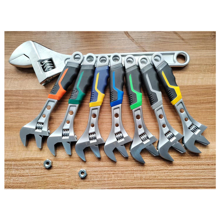 Double end alligator type wrench Universal large opening adjustable wrench  pipe multi-function monkey spanner