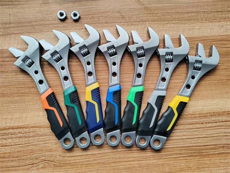 Double end alligator type wrench Universal large opening adjustable wrench  pipe multi-function monkey spanner