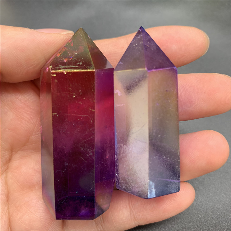 colorful irregular size Natural Crystal aura quartz points healing crystal stones crystal towers