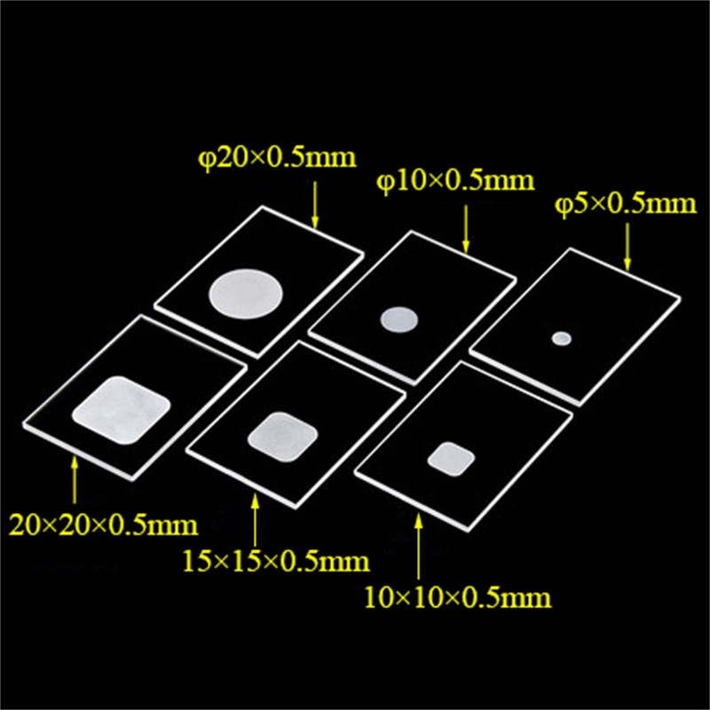 XRD sample tank test sheet carrier chip slotted quartz glass sheet