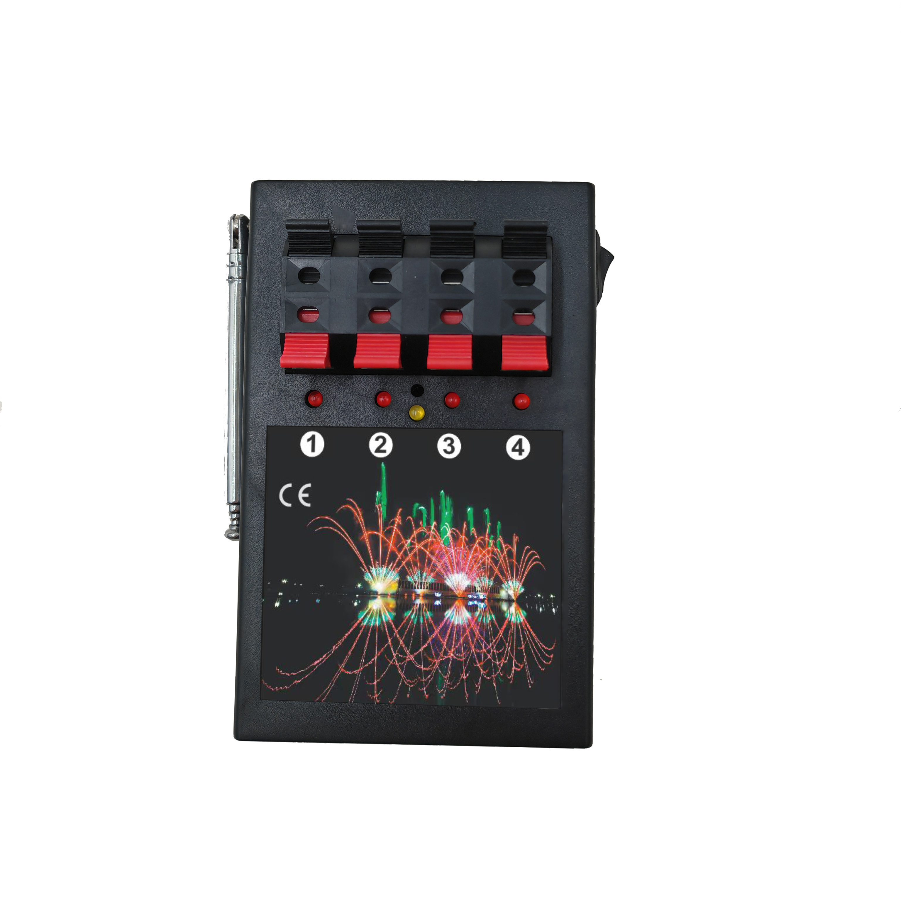 Fireworks Cold Fire Pyrotechnics 4 Channels 4 Cues Remote Control Fireworks Firing System For Party Decoration