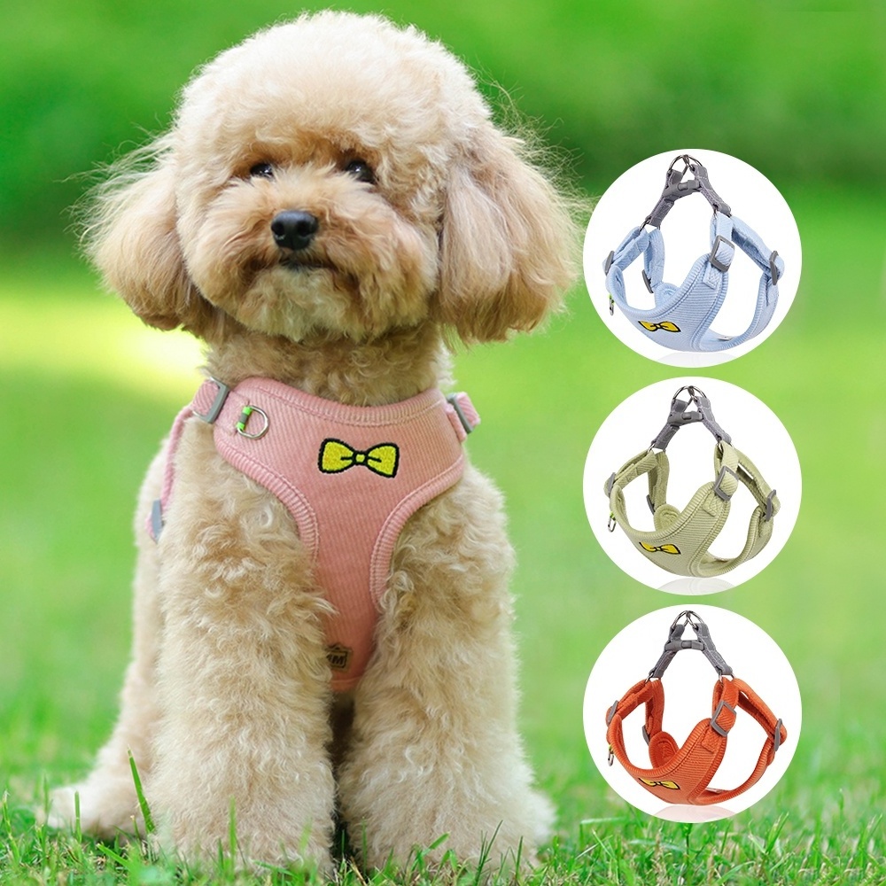 Hot Sale New trend Dog Cat Harness Reflective Vest Pet Chest Strap Leash Harness Set