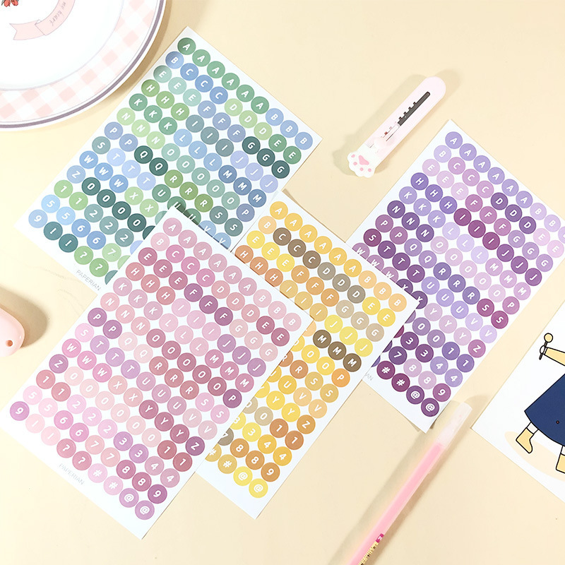 Pastel Alphabet Sticker sheet  Planner Stickers