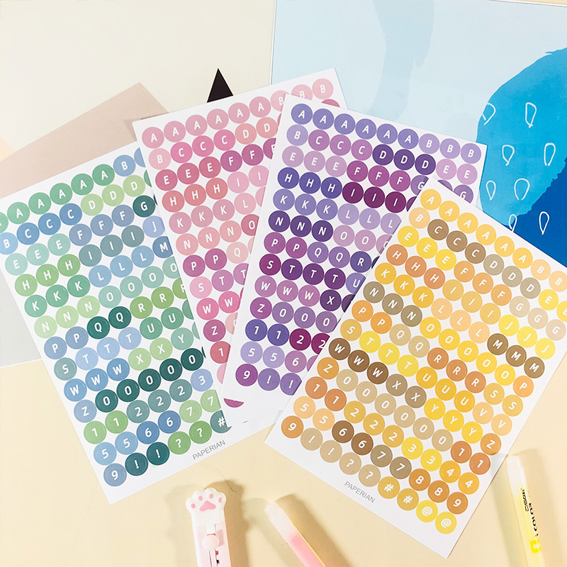 Pastel Alphabet Sticker sheet  Planner Stickers