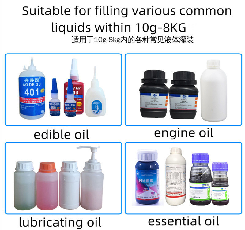 Automatic weighing and quantifying glue and Glue oil toothpaste liquid dispensing peristaltic pump filling machine