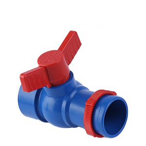 Direct selling drip irrigation equipment 1/1/4" female thread pvc ball valve