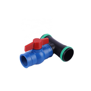 Quick Connect Plastic Union Straight Hose Clamp Farm Irrigation System Equal 3 Way Water Pvc Pipe Fitting With a Valve 2 Inch