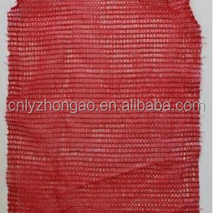 Algeria 40kg red orange vegetable pe knitted raschel net mesh bag 50*80