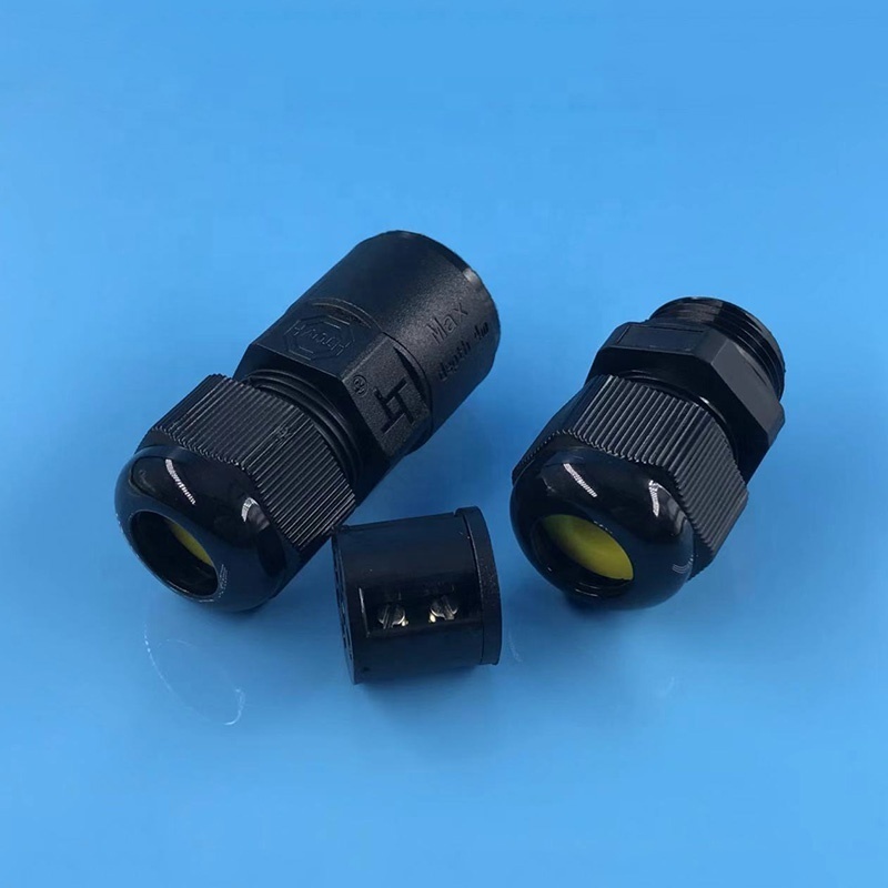 2 Way Junction Box IP68 Waterproof Electrical Junction Box Small Outdoor Cable Connector