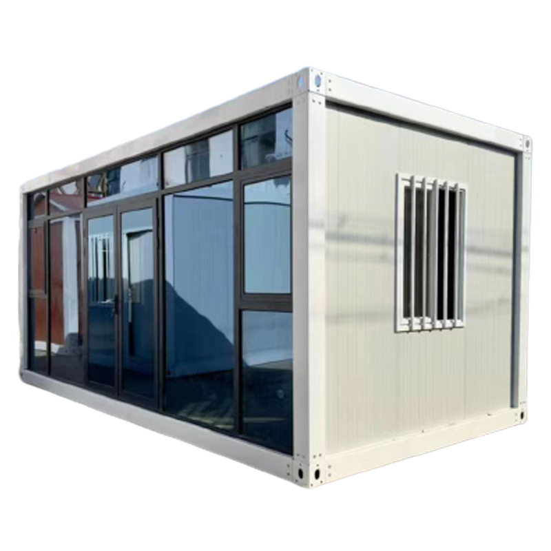 Fast build prefab house 20ft modular folding container house camping foldable tiny container office portable office container