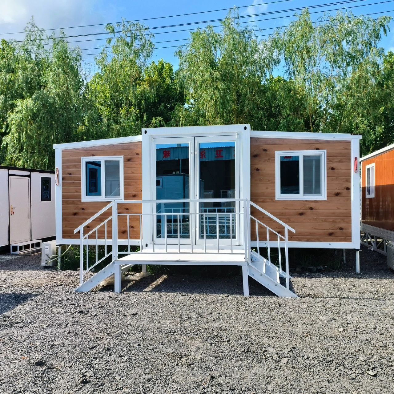 Prefab modular house prefab home 20 ft and 40 ft foldable Expandable container houses two bedroom prefabricated house