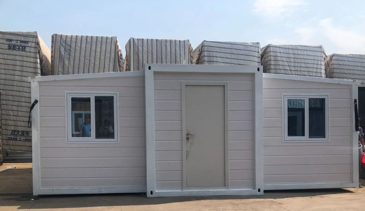 Fast build prefab house 20ft modular folding container house camping foldable tiny container office portable office container