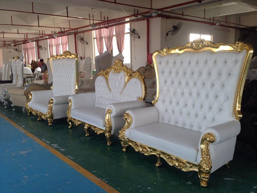 High Quality Modern Throne Chair Luxury Wedding Bride And Groom Sofa Chair