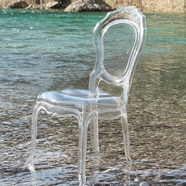 Modern Party Event Wedding Polycarbonate Chairs Resin Transparent Clear Acrylic Ghost Chair