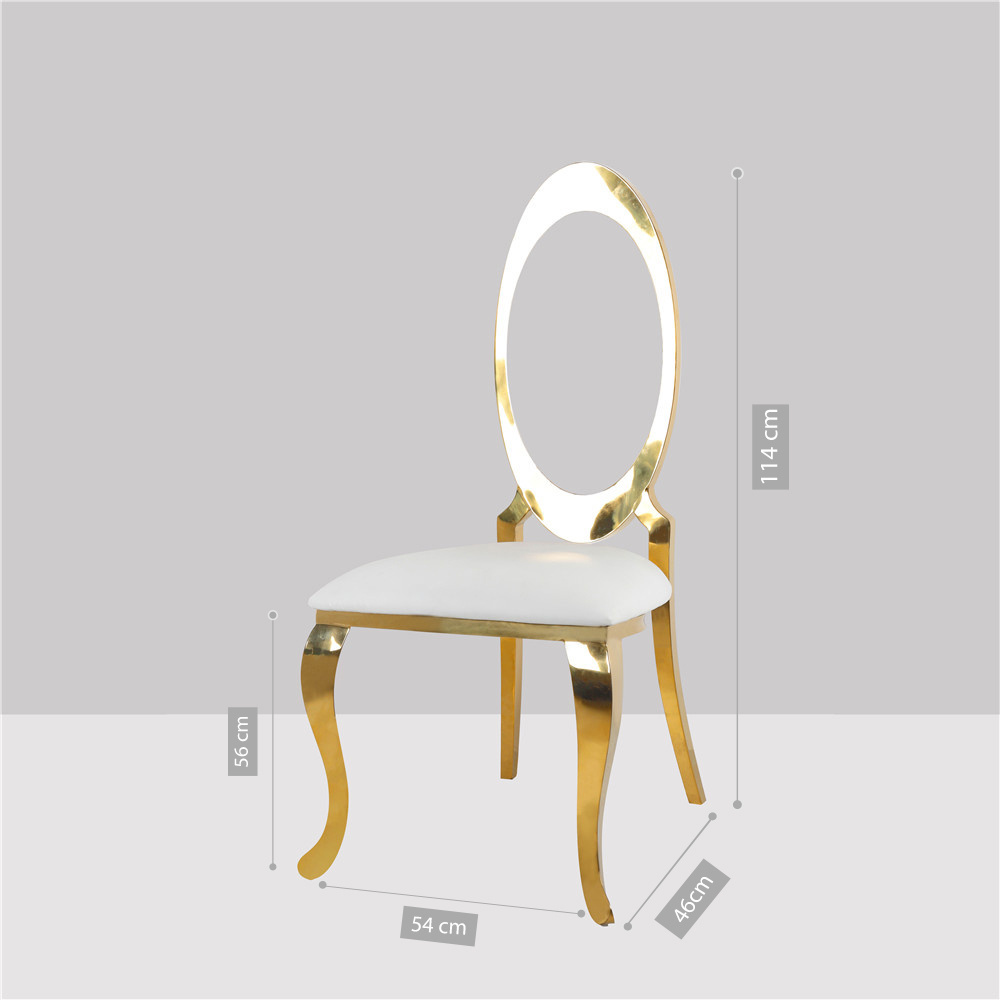 Wholesale Stainless Steel Leather Dining Clear Banquet Chiavari Luxury King Event Gold Metal Chair Throne Wedding Chairs