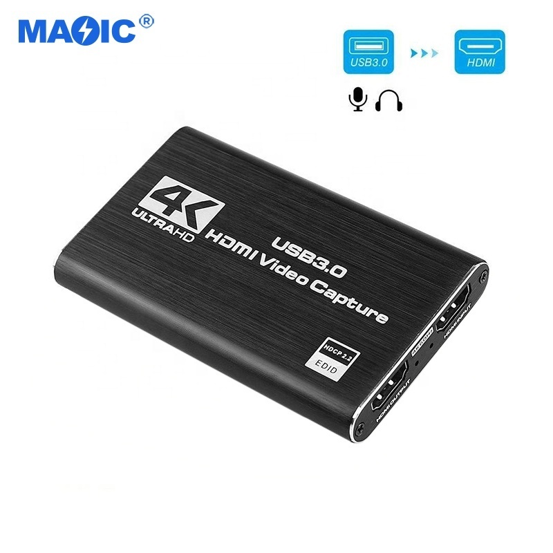 Video Capture Equipment HDMI to USB 3.0 4k 60hz Capturadora De Video HDMI Video Capture Card for Gaming Live Streaming