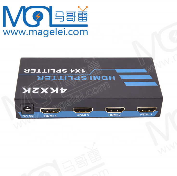 Custom 4Kx2K HDMI 1x4 1 in 4 out Splitter for Multiple Displays HDMI Splitter Support HDCP